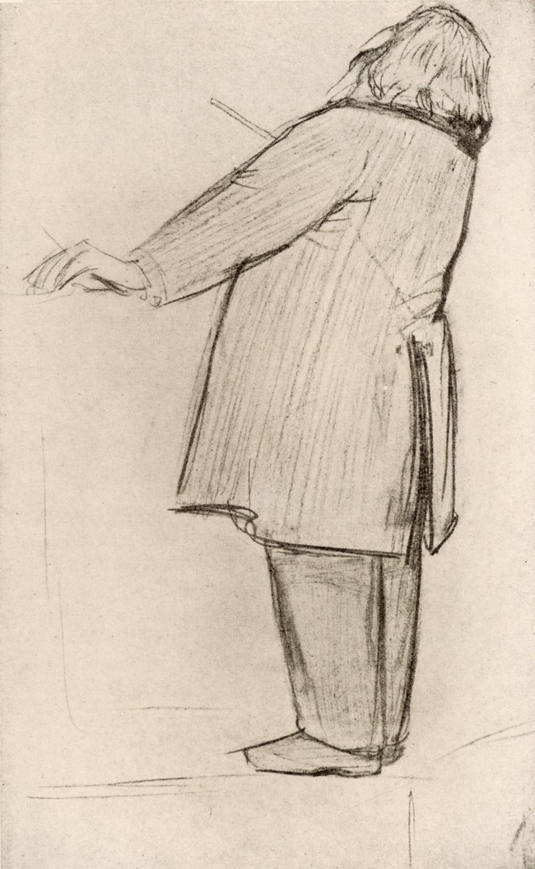 Johannes Brahms (1833-1897) Compositor, director de orquesta alemán (dibujo) de Willy von Beckerath