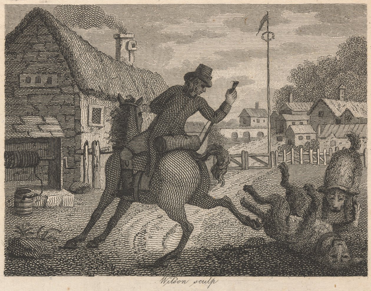 El cur, el caballo y el perro pastor de Wilson