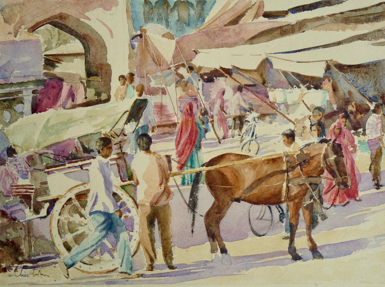 680 Mercado de la torre del reloj, Jodhpur de Wilson Clive
