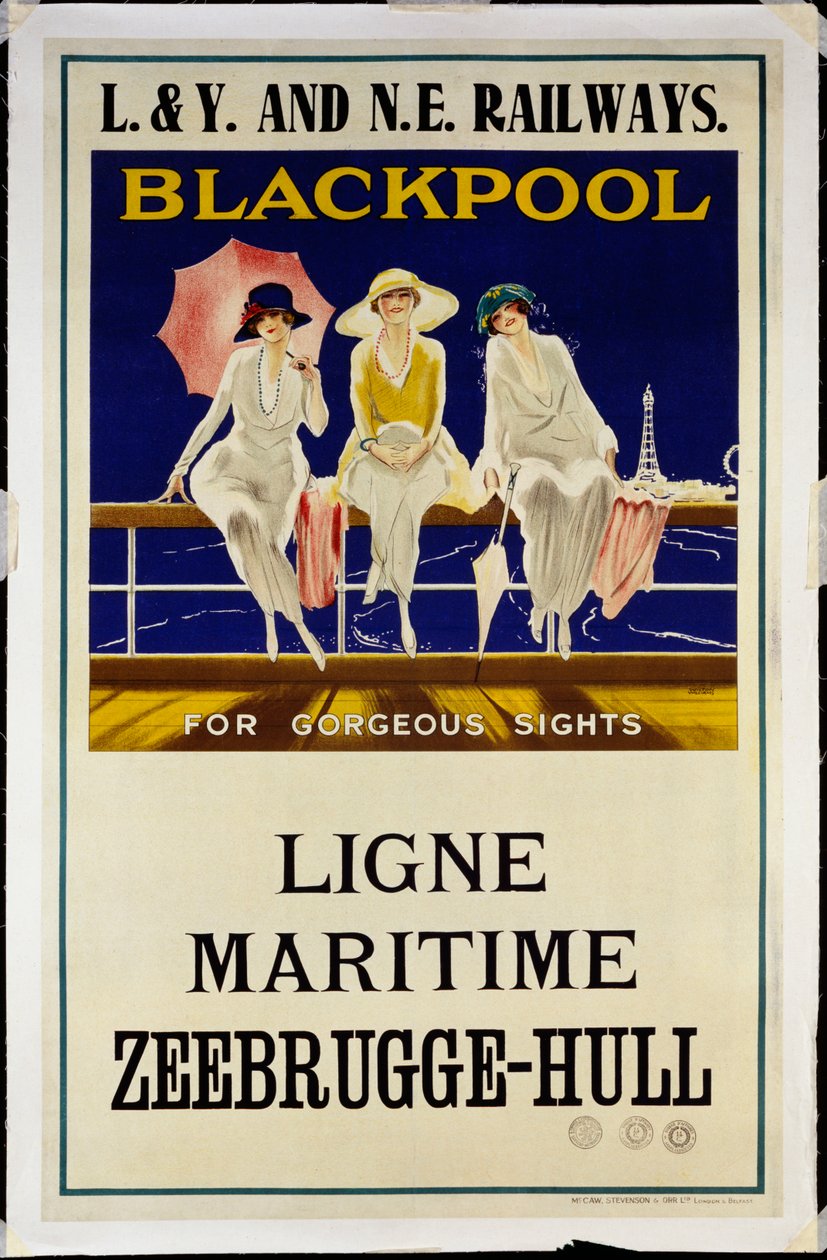 Blackpool, L.& Y. y N.E. Ferrocarriles, c.1930 de Wilton Williams
