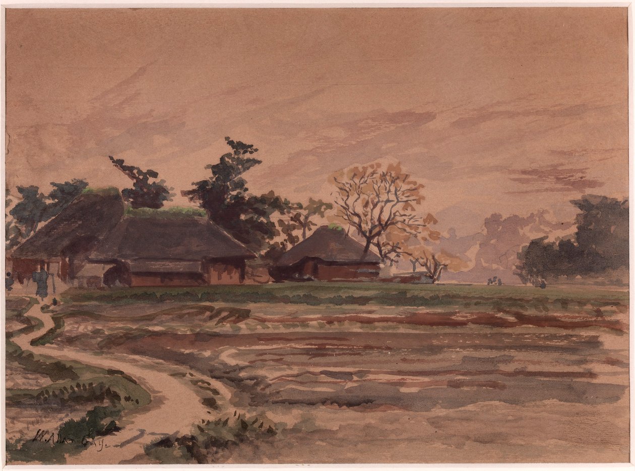 Paisaje con casas de Winckworth Allan Gay