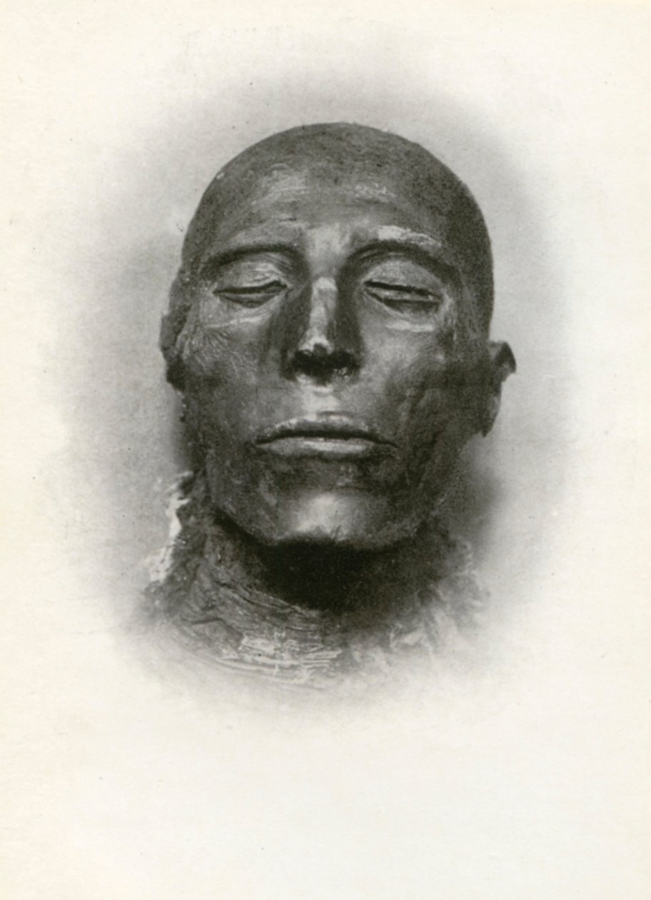 Cabeza de la momia de Seti I, faraón egipcio antiguo de la dinastía XIX, c1279 a.C., 1926 de Winifred Mabel Brunton