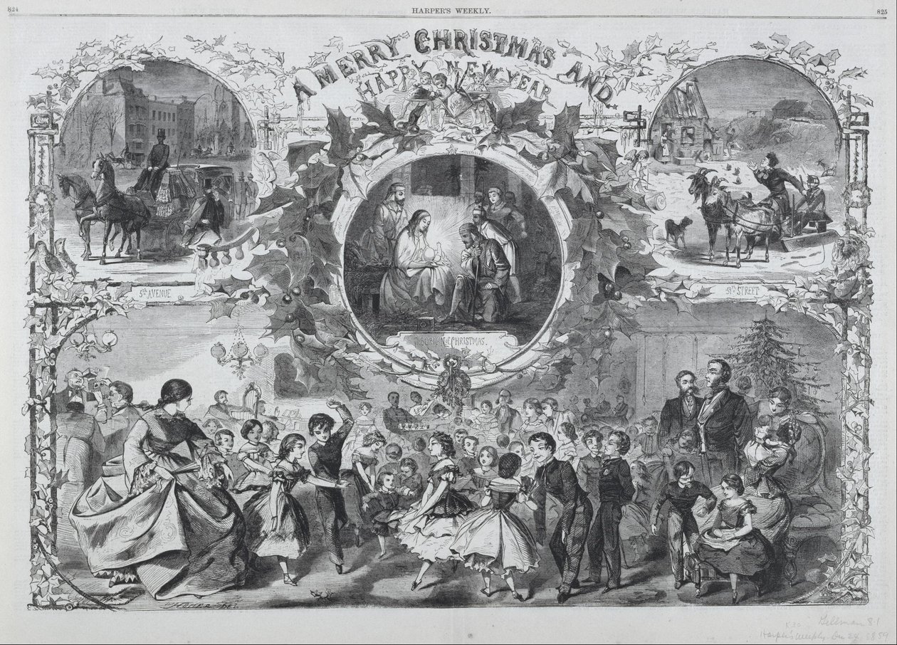 Feliz Navidad y próspero Año Nuevo de Winslow Homer