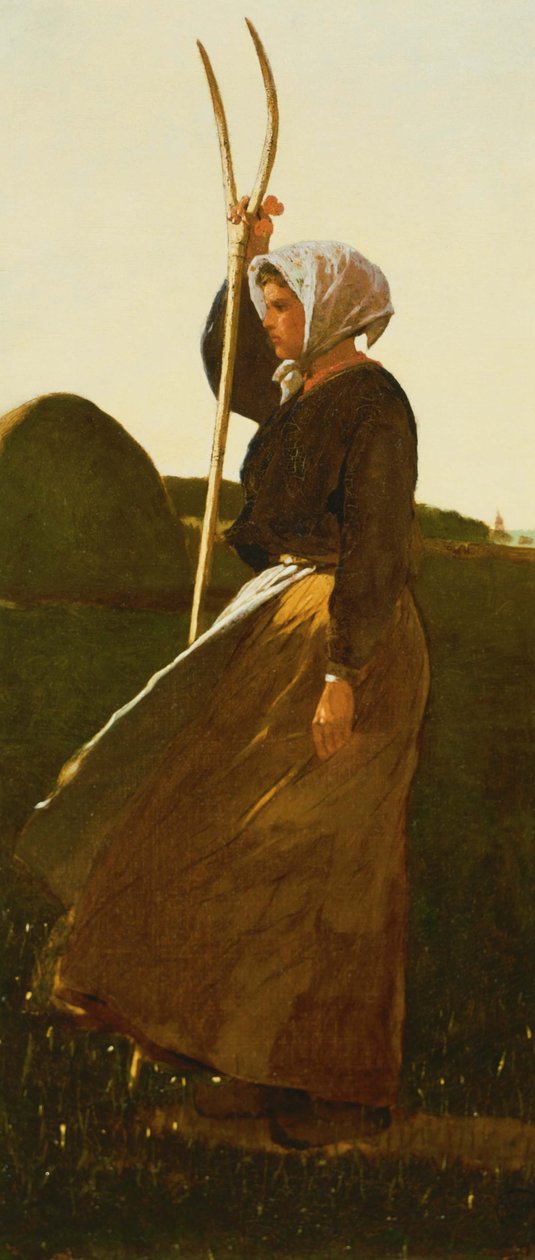 Niña con horquilla de Winslow Homer
