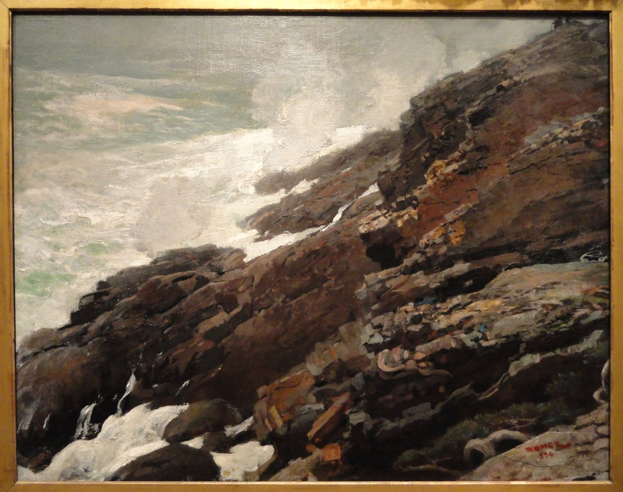 Acantilado Alto, Costa de Maine de Winslow Homer