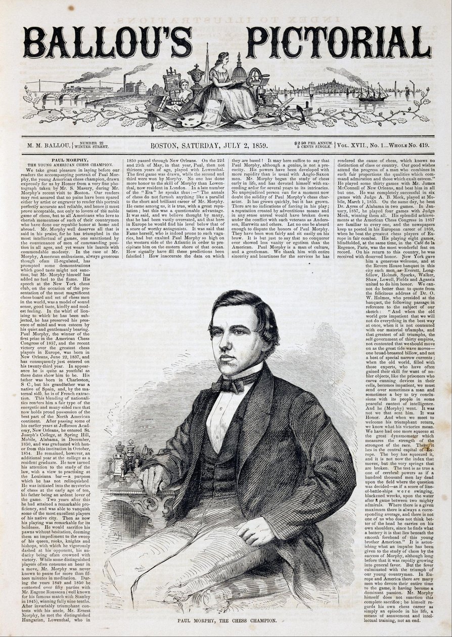 Paul Morphy, el campeón de ajedrez de Winslow Homer