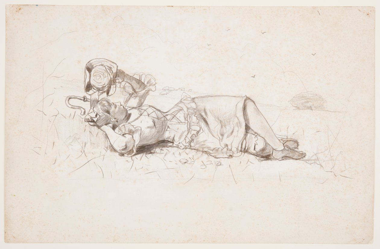 Pastora descansando de Winslow Homer