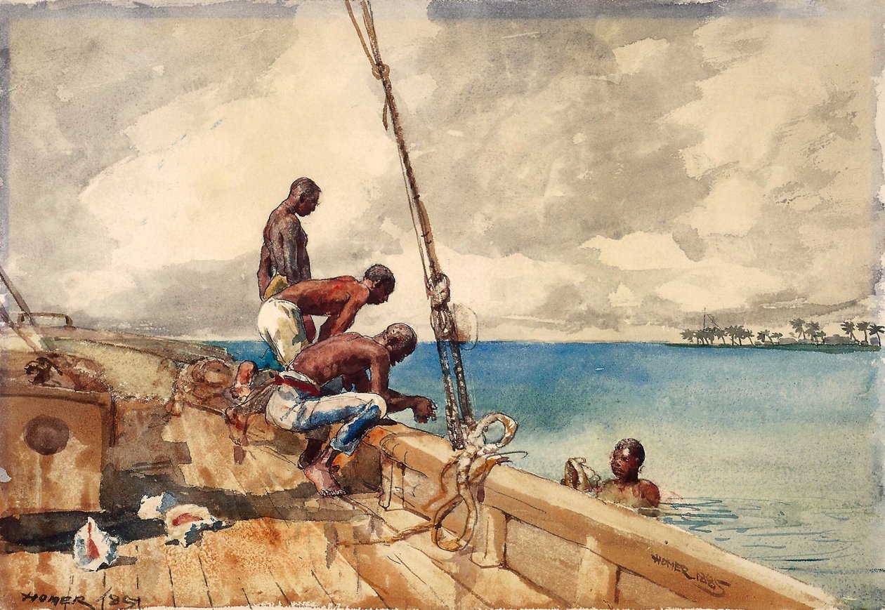 Los buzos de conchas de Winslow Homer