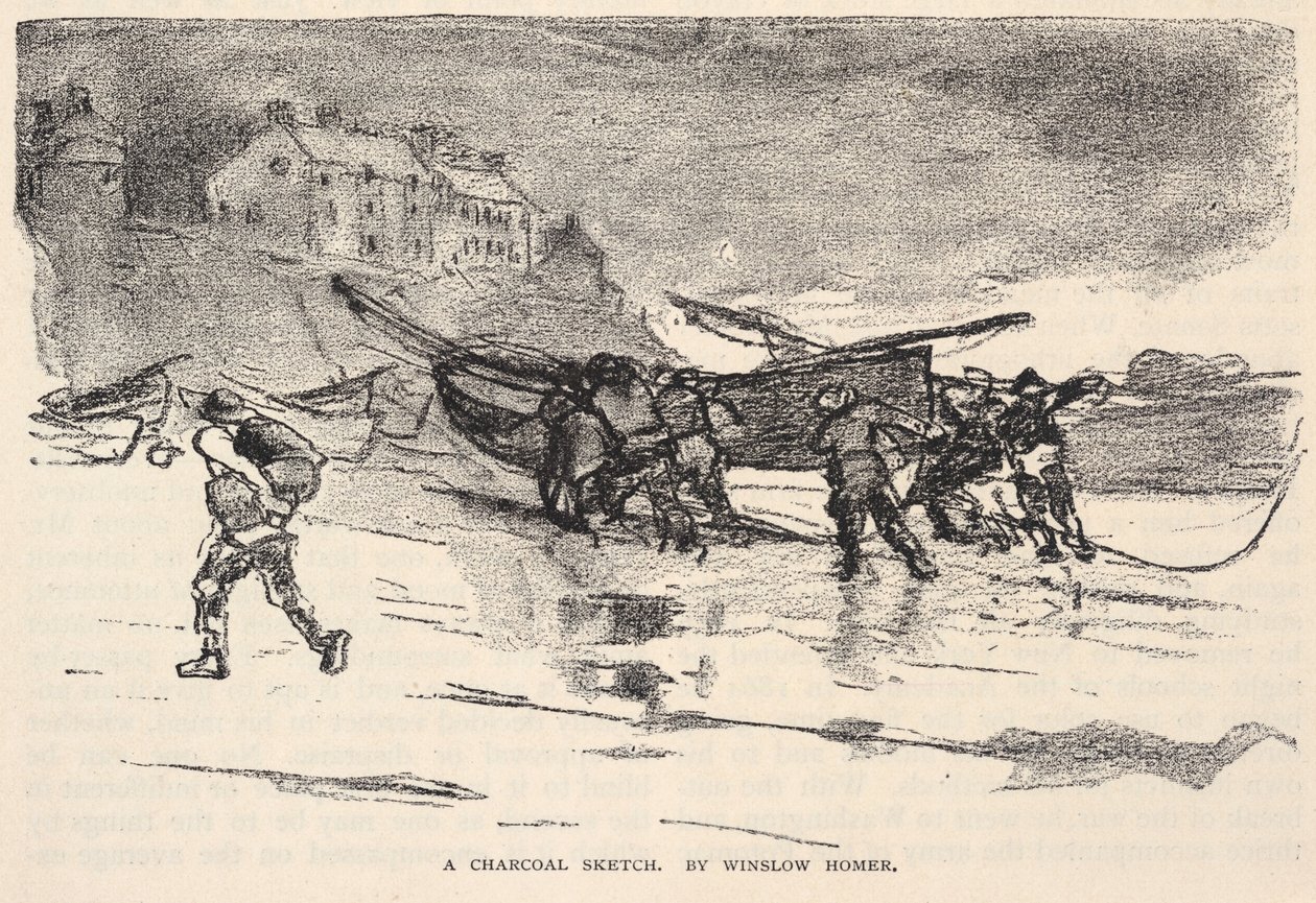 A Charcoal Sketch, de The Century Magazine, noviembre de 1883 de Winslow Homer