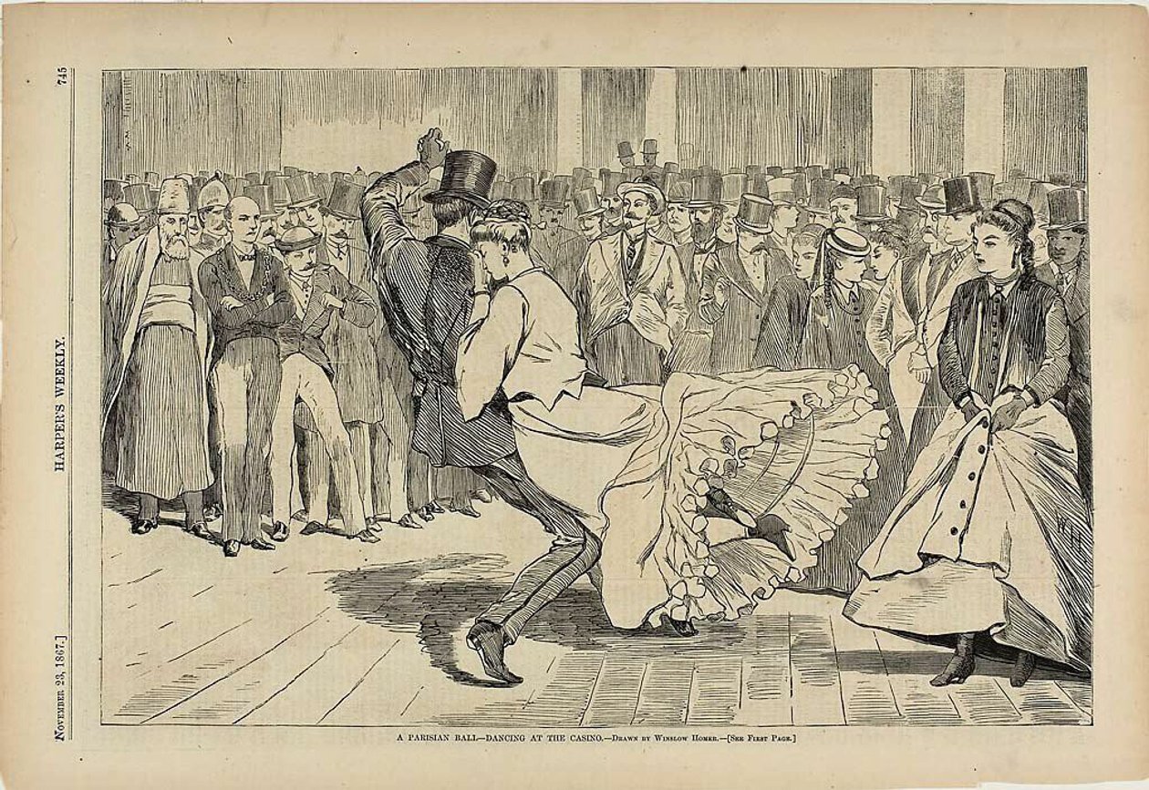 Un baile parisino en el casino de Winslow Homer