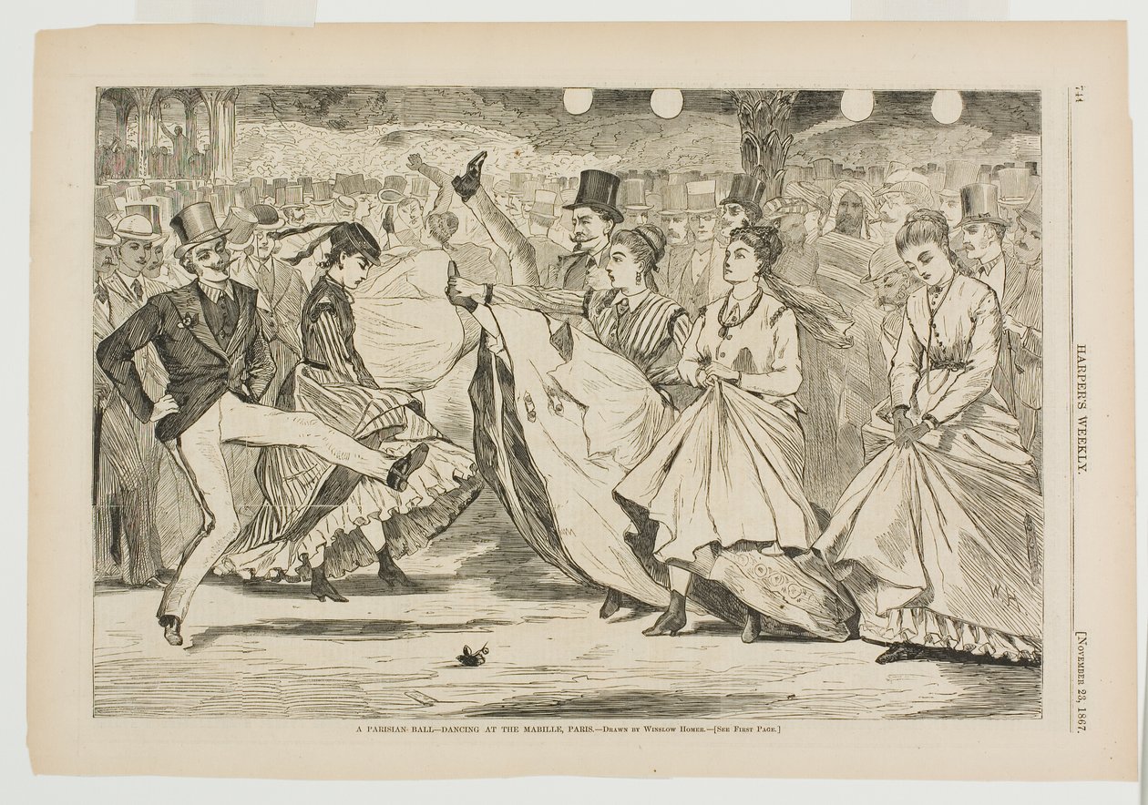 Un baile parisino en el Mabille, París de Winslow Homer