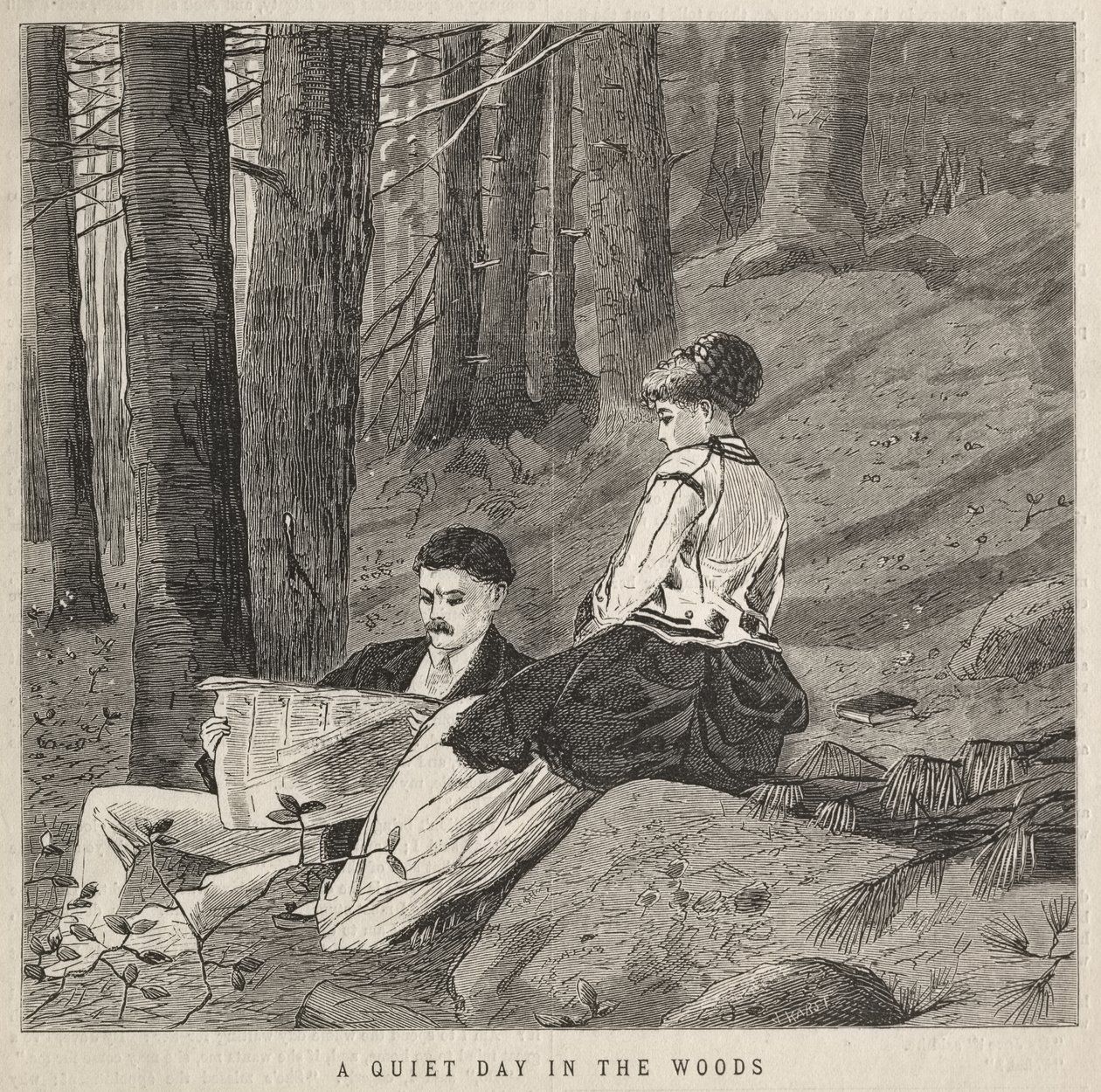 Un día tranquilo en el bosque de Winslow Homer