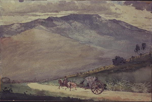 Una Volante en un camino de montaña, Cuba de Winslow Homer
