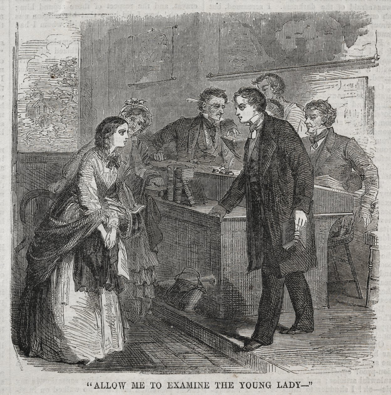 Permítame examinar a la joven, 1860 de Winslow Homer