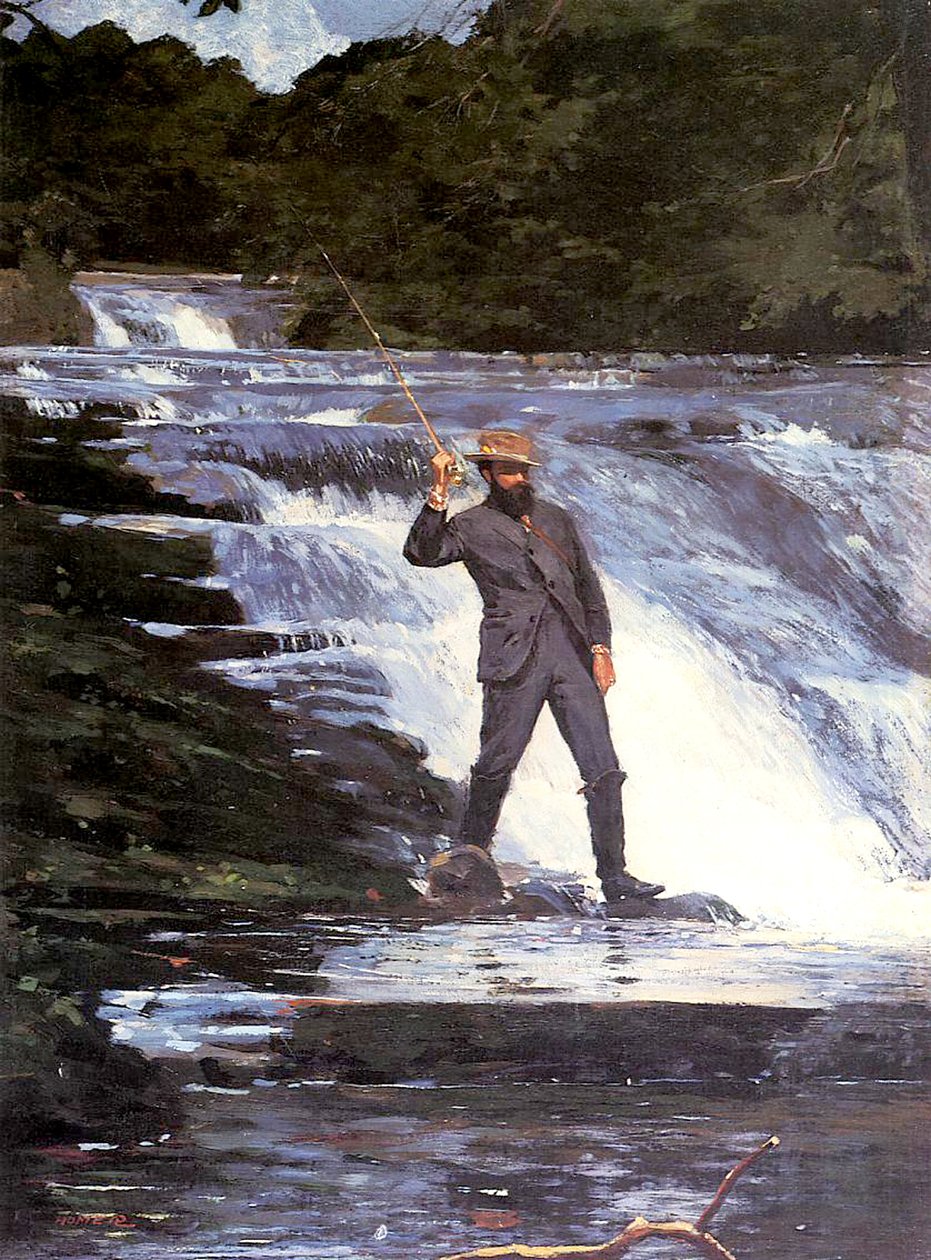 Un pescador, 1874 de Winslow Homer