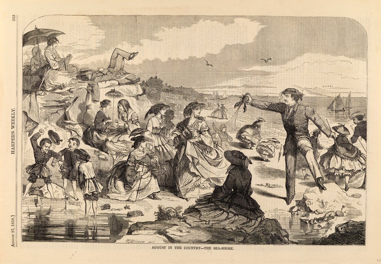 August in the Country--The Sea-Shore, de Harper