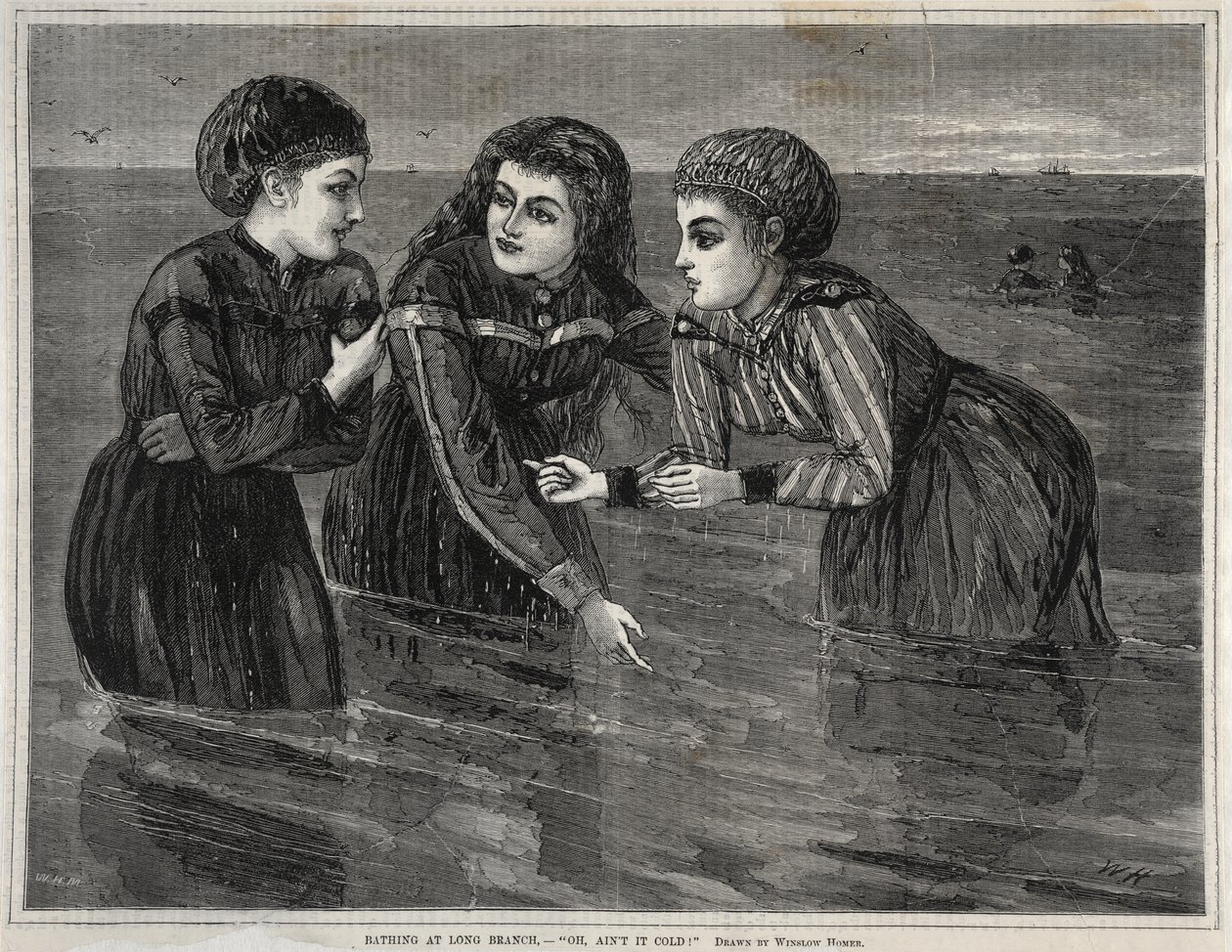 Un baño en Long Branch: «¡Ay, qué frío hace!» de Winslow Homer