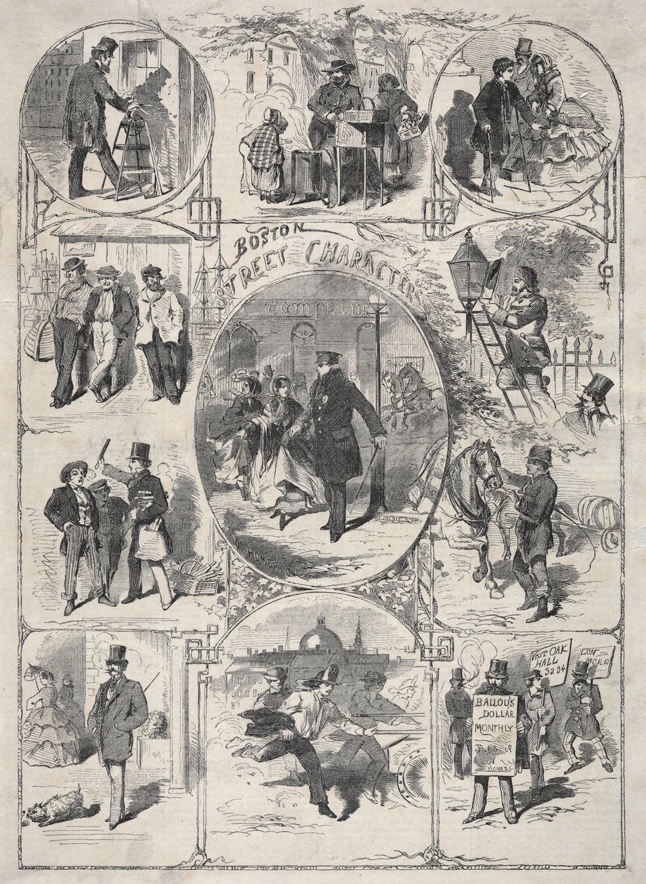 Personajes de la calle de Boston de Winslow Homer