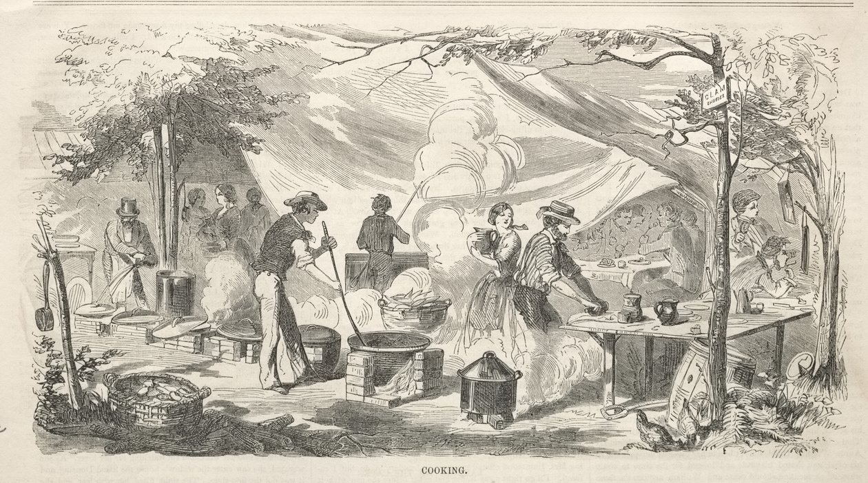 Apuntes sobre la reunión campestre: Cocina de Winslow Homer