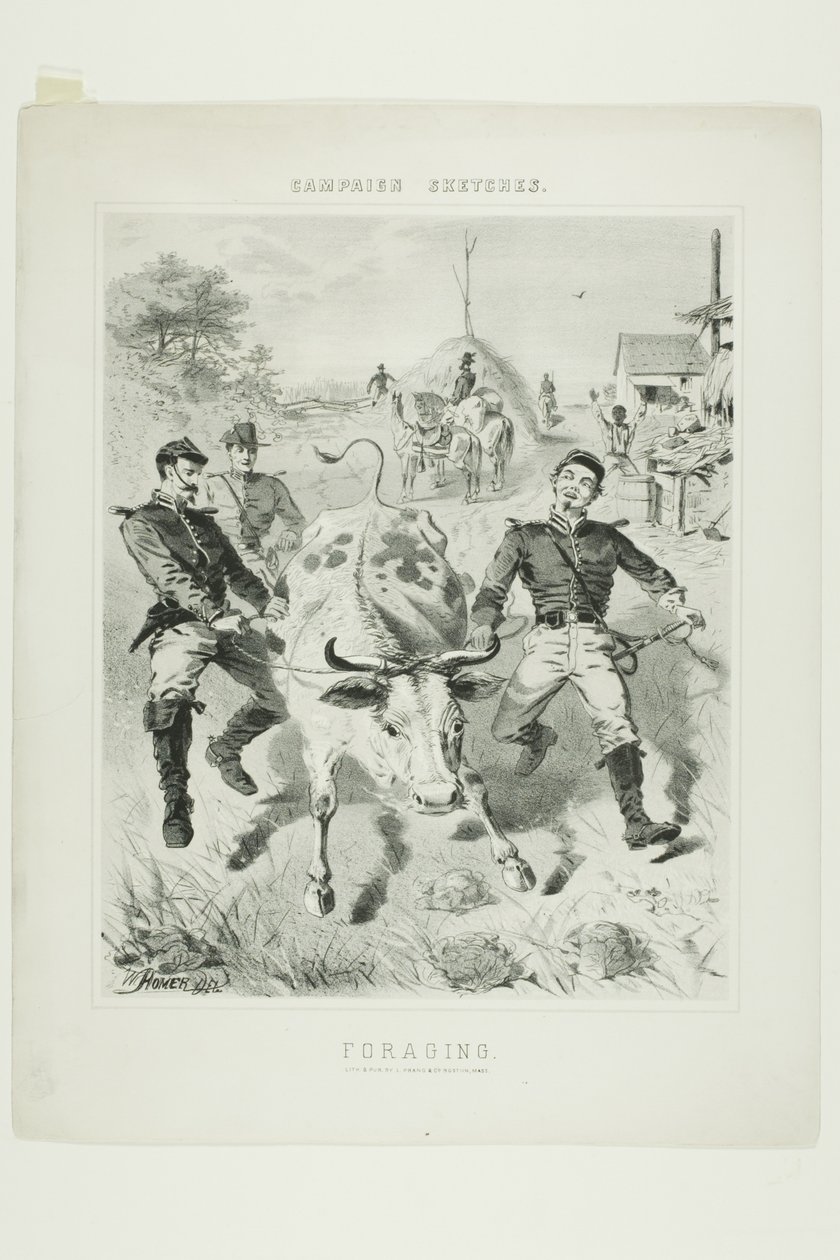 Bocetos de campaña: En busca de comida de Winslow Homer