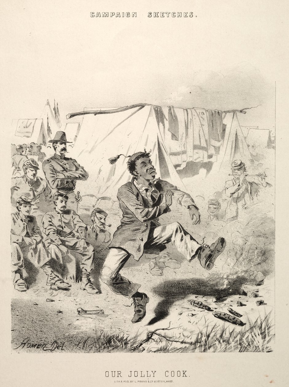 Esbozos de la campaña: Nuestro alegre cocinero de Winslow Homer