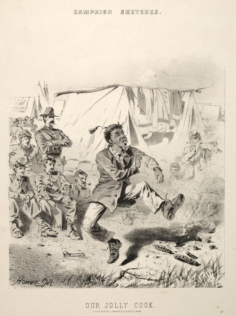 Bocetos de Campaña: Nuestro Alegre Cocinero, 1863 de Winslow Homer