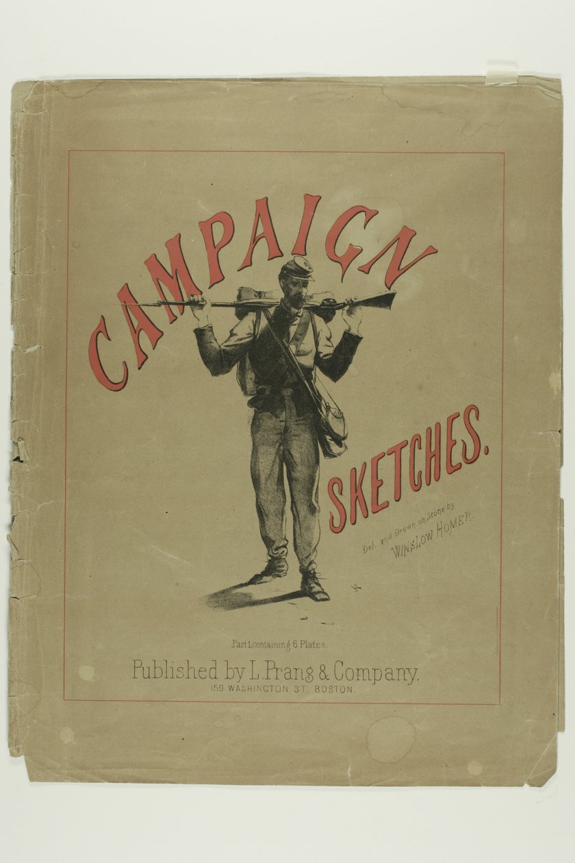 Bocetos de campaña: parte I - cubierta de Winslow Homer