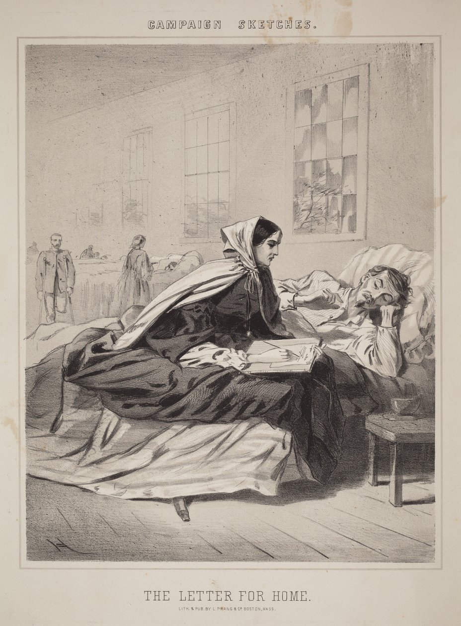 Bocetos de la campaña: La carta a casa de Winslow Homer