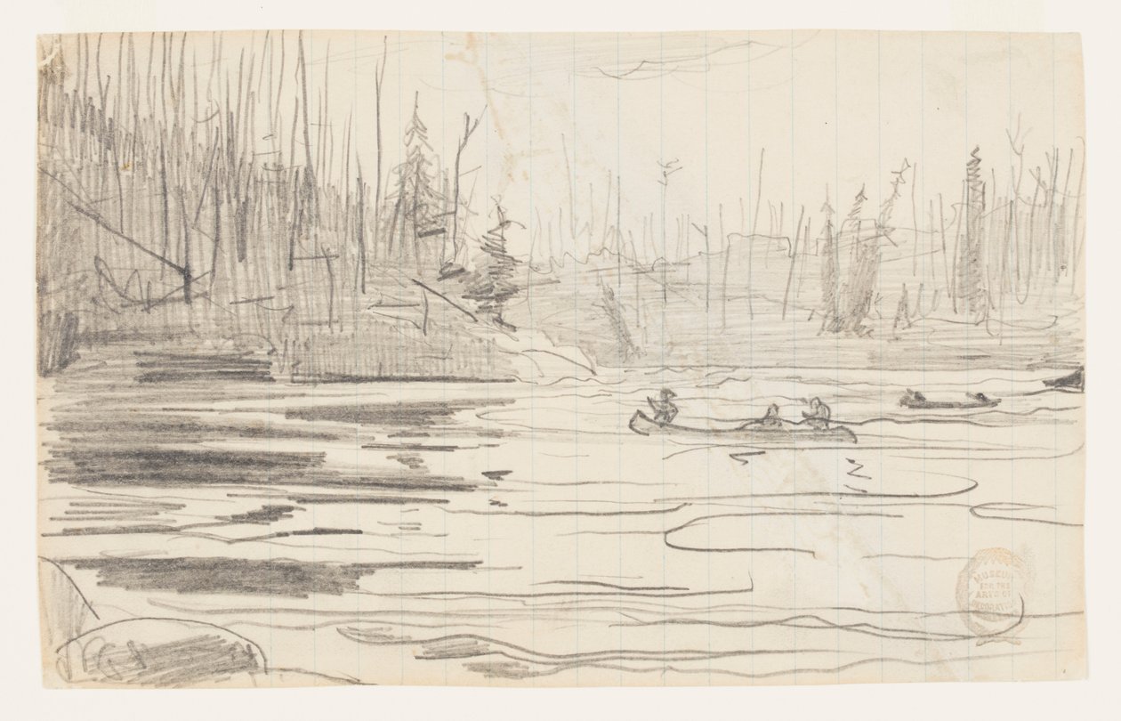 Canoas en un Lago de Winslow Homer