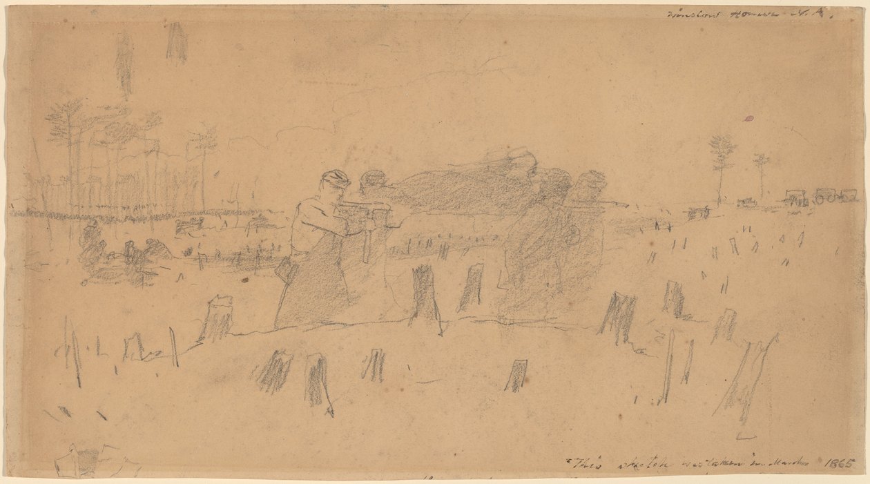 Llevando a los heridos de Winslow Homer