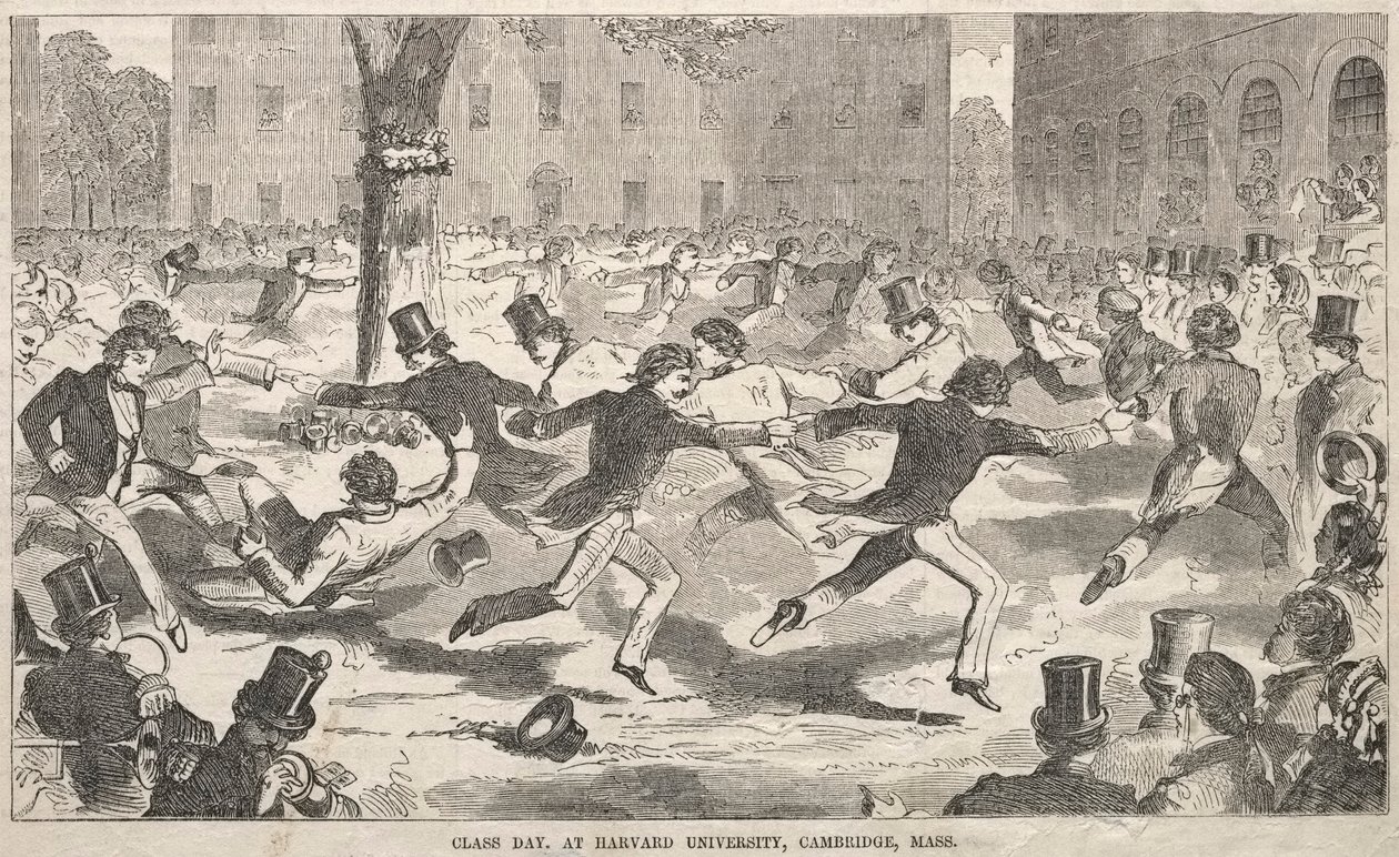 Día de la Clase, en la Universidad de Harvard, Cambridge, Massachusetts de Winslow Homer
