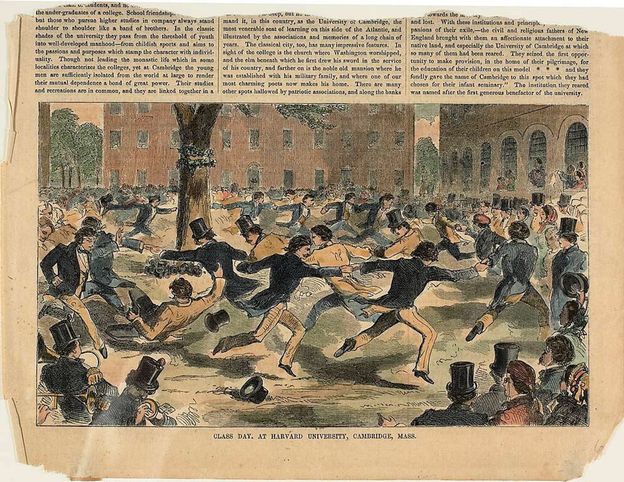 Día de la Clase, en la Universidad de Harvard, Cambridge, Massachusetts de Winslow Homer