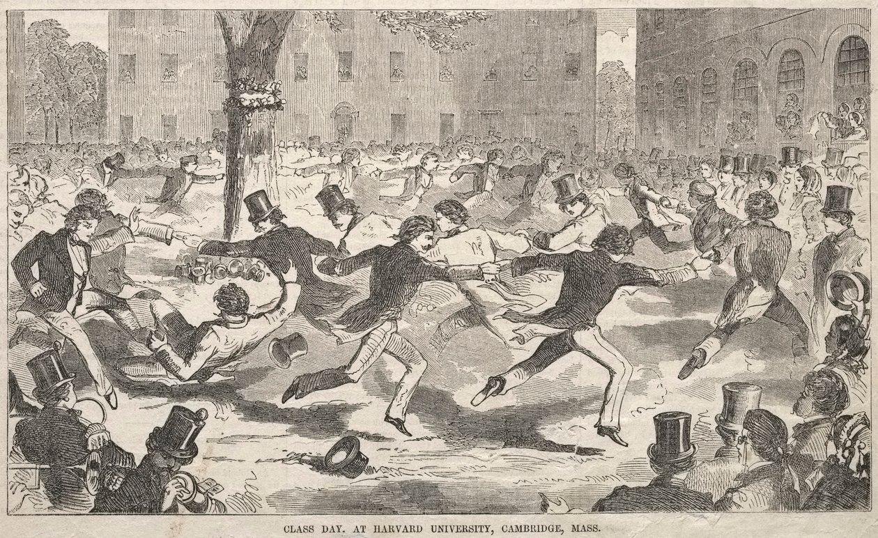 Día de Clase, en la Universidad de Harvard, Cambridge, Massachusetts de Winslow Homer