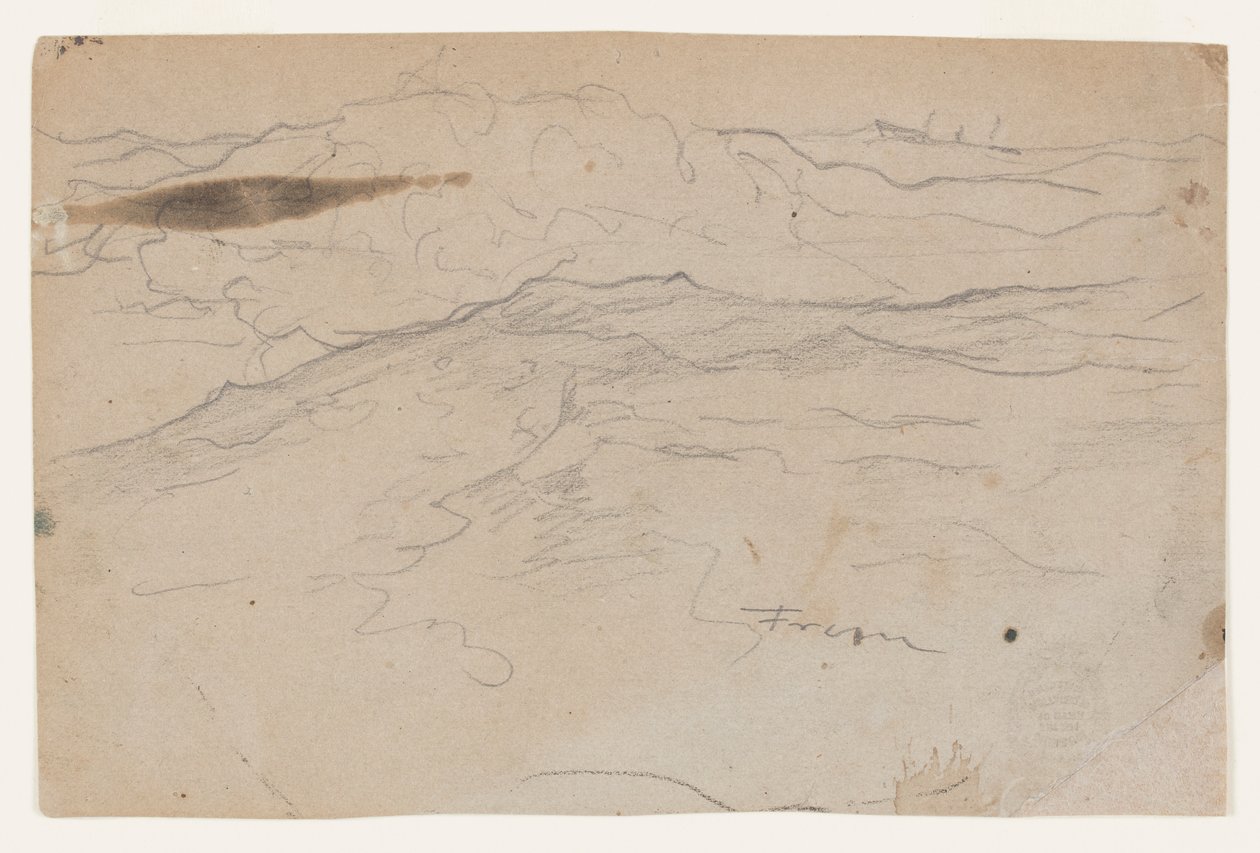 Peinadores en un mar tormentoso de Winslow Homer