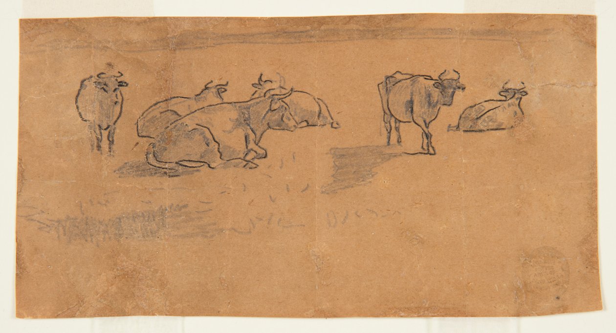 Vacas en un pasto de Winslow Homer