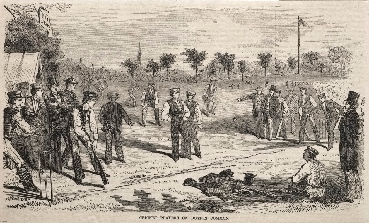 Jugadores de críquet en el Boston Common de Winslow Homer