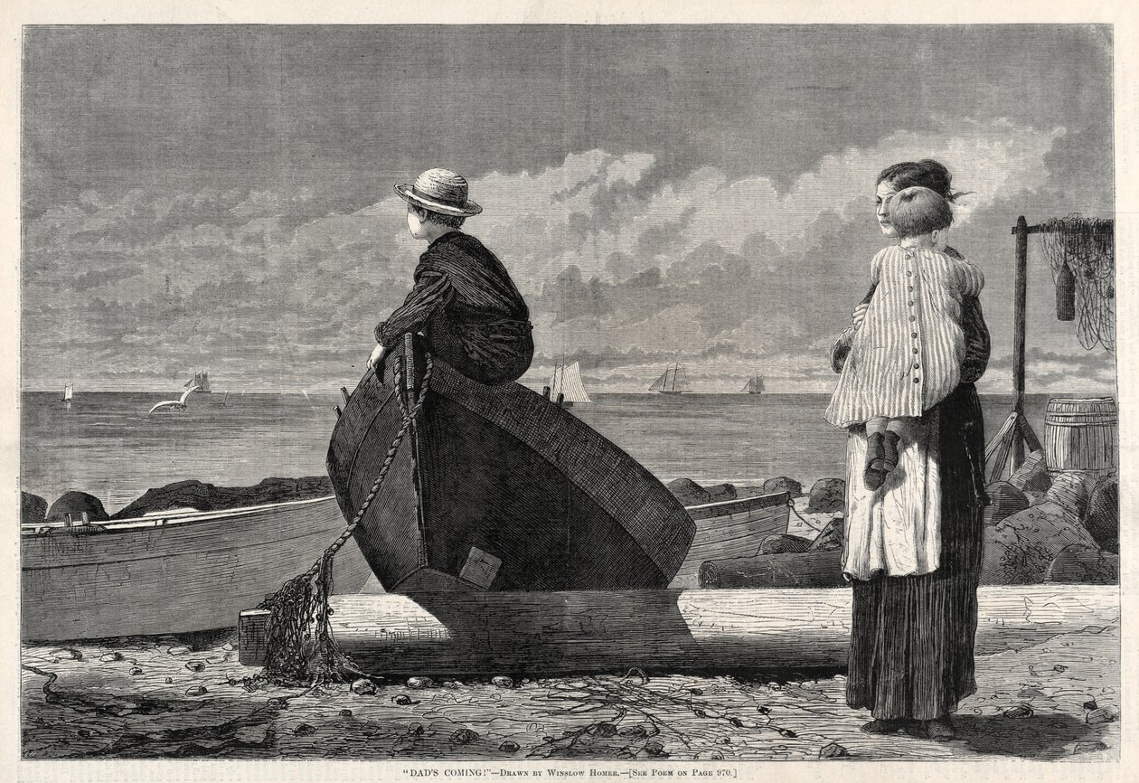 «¡Papá viene!» de Winslow Homer