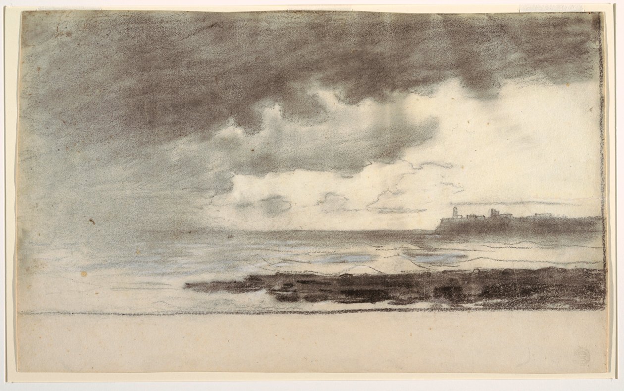 Dibujo, Bahía de Cullercoats, Inglaterra, 1881 de Winslow Homer