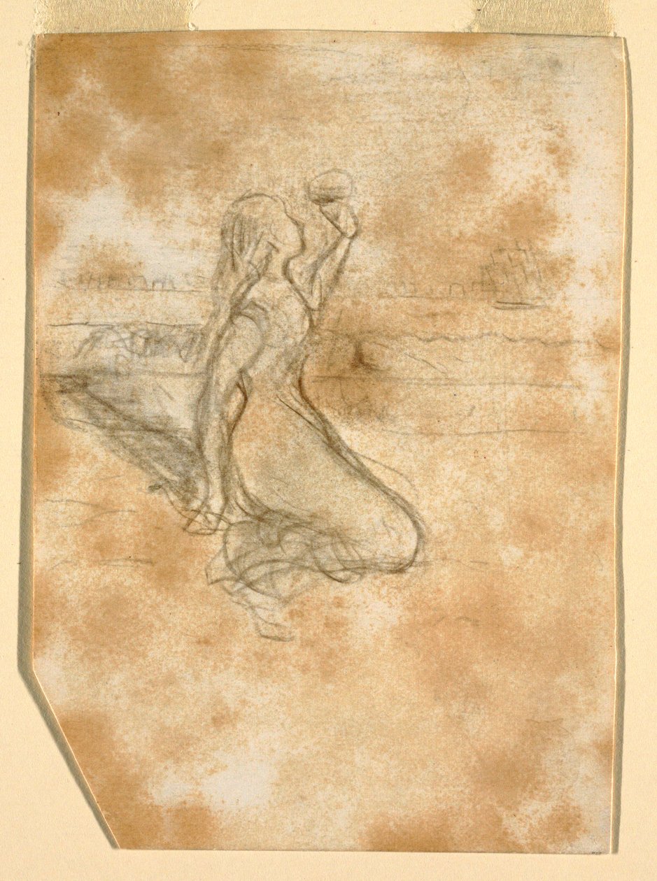 Dibujo, Escena de playa, 1881-82 de Winslow Homer