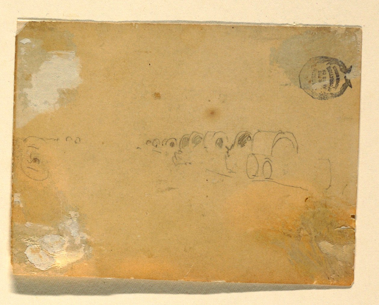 Dibujo, esquema de una caravana, 1862 de Winslow Homer