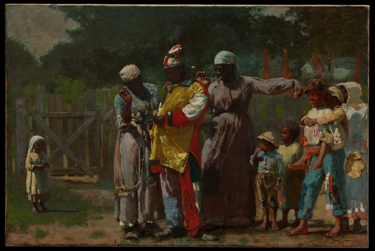 Vestirse para el carnaval de Winslow Homer