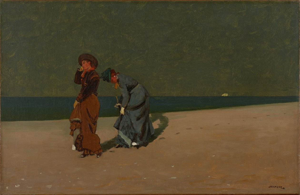 Tarde en la playa de Winslow Homer