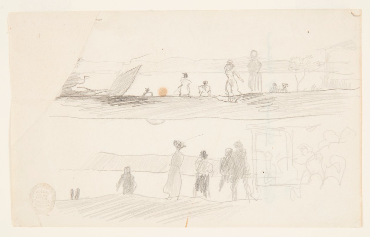 Figuras Mirando Hacia una Bahía de Winslow Homer