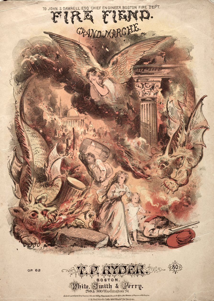 Fire Fiend - Portada de la partitura de Winslow Homer