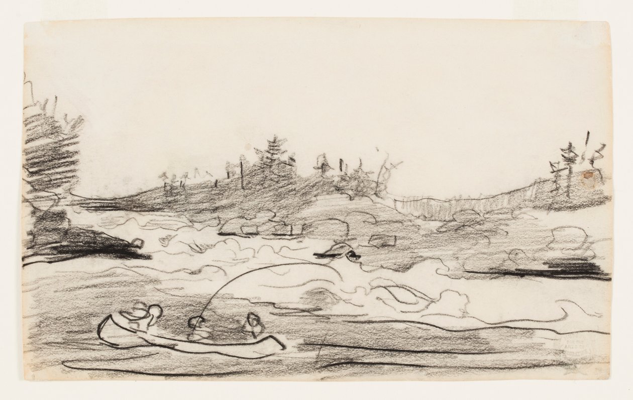 Pescadores en los rápidos de Winslow Homer