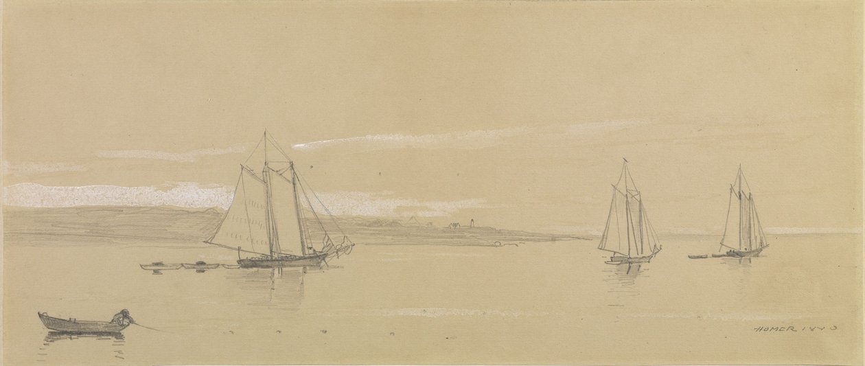 Flota pesquera en Gloucester de Winslow Homer