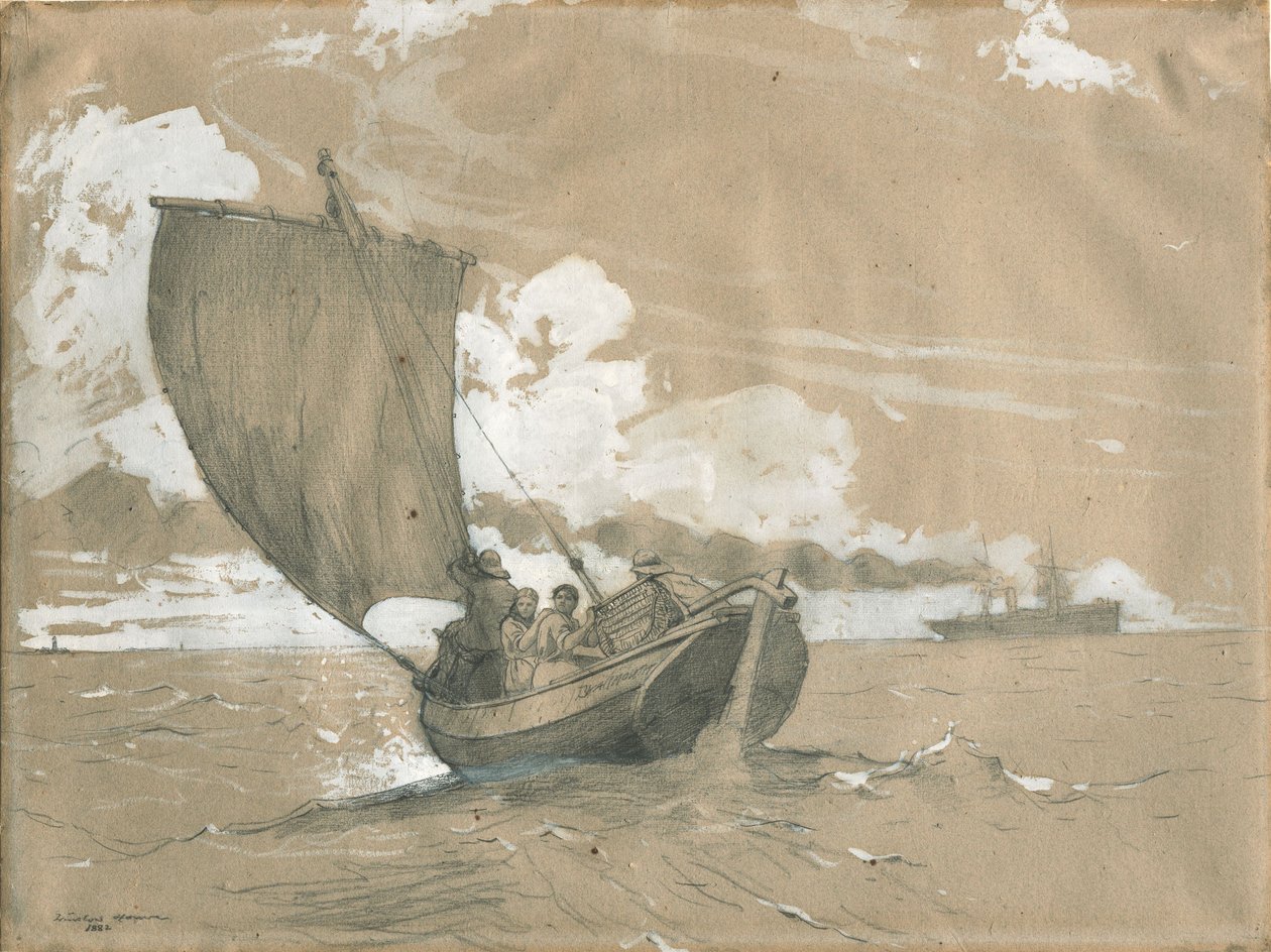 Pesca en Scarborough de Winslow Homer