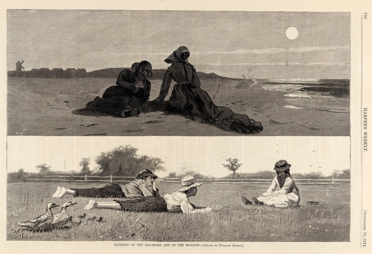 Flirting on the Sea-Shore and on the Meadow, de Harper