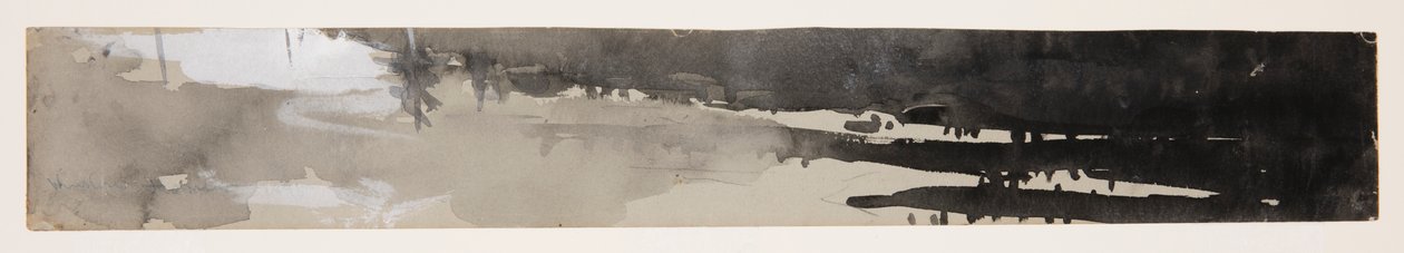 Fragmento de "Pesca de truchas, Lago St. John, Quebec" de Winslow Homer