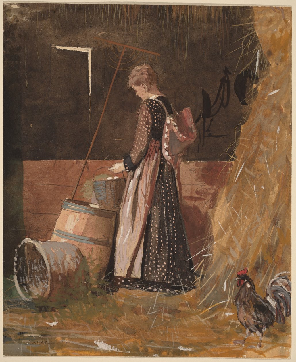 Huevos frescos de Winslow Homer